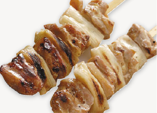 炭火焼鳥ねぎま串（素焼）